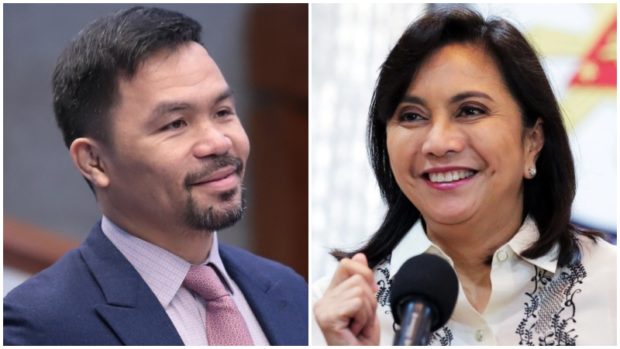 vp leni robredo sen. manny pacquiao