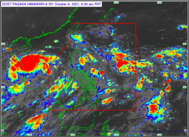 Metro Manila and other parts of Luzon will continue to experience cloudy skies and rainy weather due to the trough of TD  Lannie.