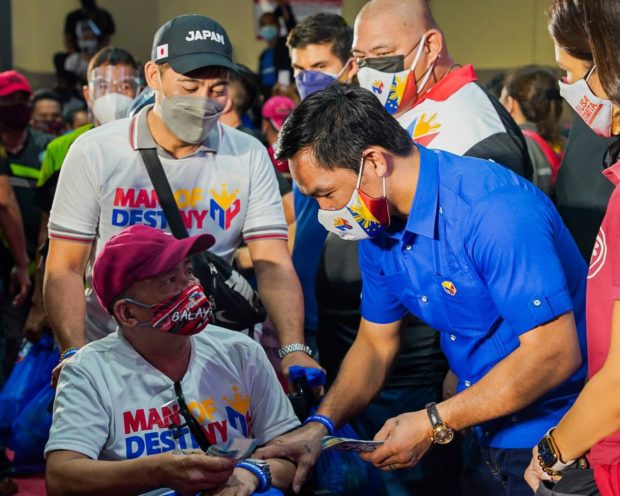 Former boxing champ Senator Manny "Pac-Man" Pacquiao brushes off vote-buying claims saying the other rivals are just envy.