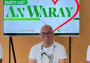 Rep. Florencio Noel, of the An Waray party-list group. PHOTO FROM AN WARAY FACEBOOK PAGE