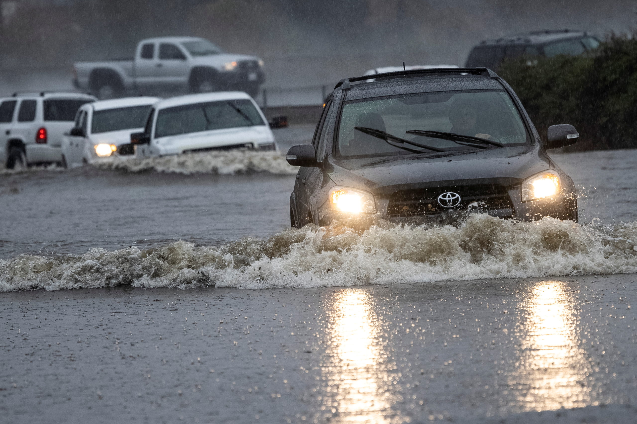 California storm. Flood USA. Storm California.