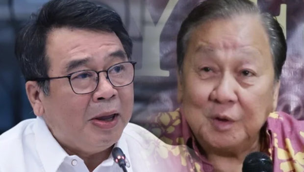FILE PHOTO Former Bayan Muna Rep. Neri Colmenares and House Deputy Speaker and Buhay Party-list Rep. Lito Atienza.
