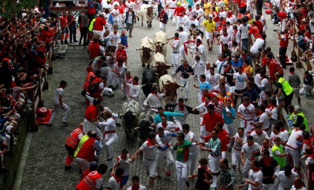 spain bull-running festival