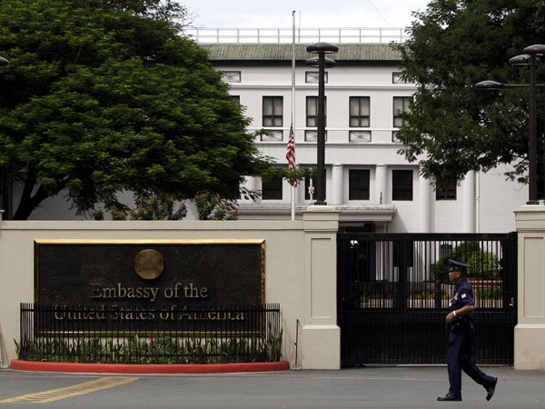 Two youth activists who participated in a rally at the US Embassy in Manila are arrested