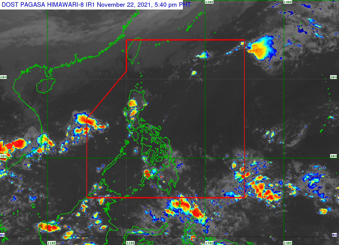 Amihan will bring rain over parts of northern Luzon on Tuesday, while the rest of the country will experience generally fair weather.