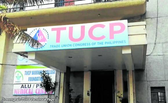 The TUCP office. STORY: Metro Manila wage board junks TUCP’s petition for a P470 hike