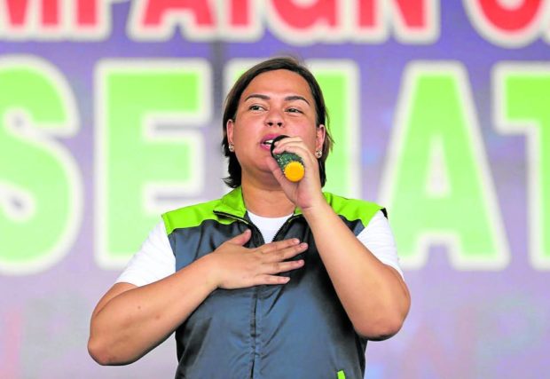 Vice presidential candidate and Davao City mayor Inday Sara Duterte-Carpio will push for a “fair” enforcement of law in her campaign against illegal drugs should she win in the May 9 elections. 