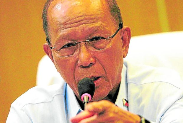 Defense Secretary Delfin Lorenzana has tested positive for COVID-19, a day after he physically attended the Senate plenary debates on his agency’s 2022 budget.
