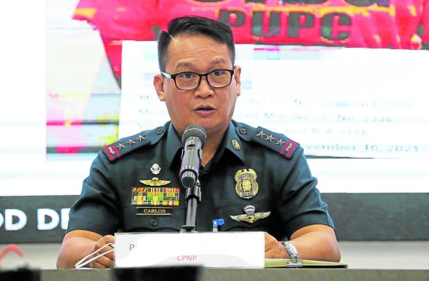Carlos vows to let PNP personnel spend time with family during holidays, work near their home