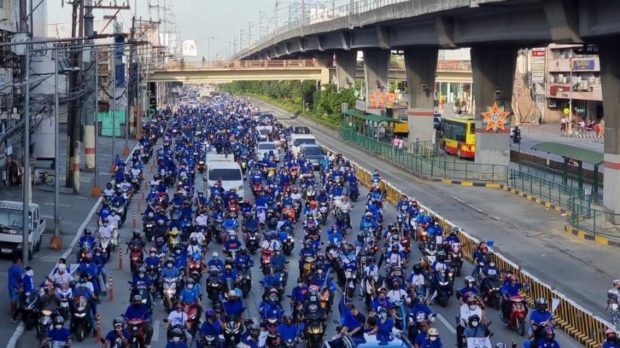 Thousands of supporters of presidential aspirant and City of Manila Mayor Isko Moreno Domagoso join the "Blue Caravan" held in different parts of the country.