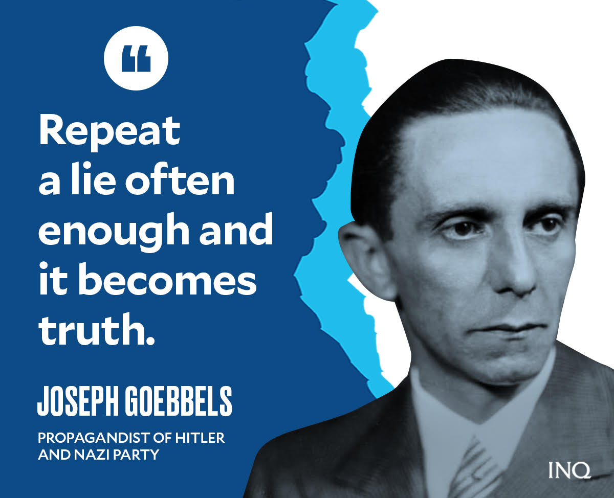 Goebbels, Hitler's propagandist, and the lies he inspires in PH | Inquirer News