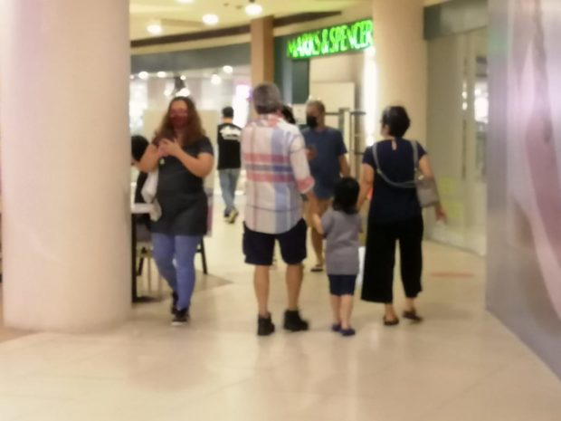 Parents, especially those with kids aged 11 years old and below, should refrain from bringing their children to malls or any indoor spaces.