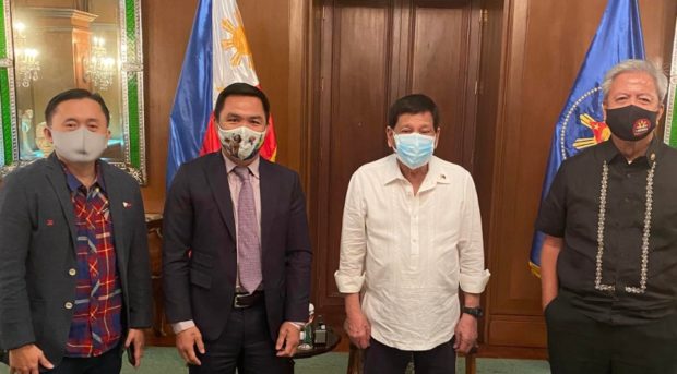 President Rodrigo Duterte and presidential aspirant Sen. Manny Pacquiao had a “renewal of friendship” and met for the first time since the infighting in PDP-Laban to discuss “certain matters related to people’s interest.”