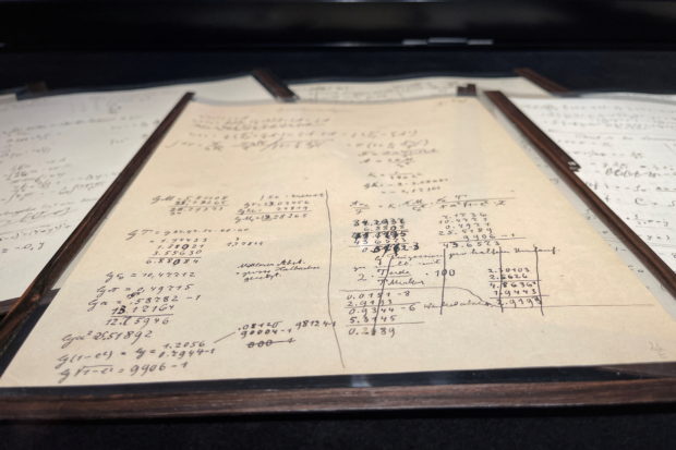 Einstein manuscript