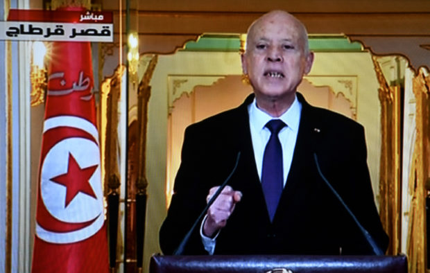 Tunisian president hints he will scrap constitution