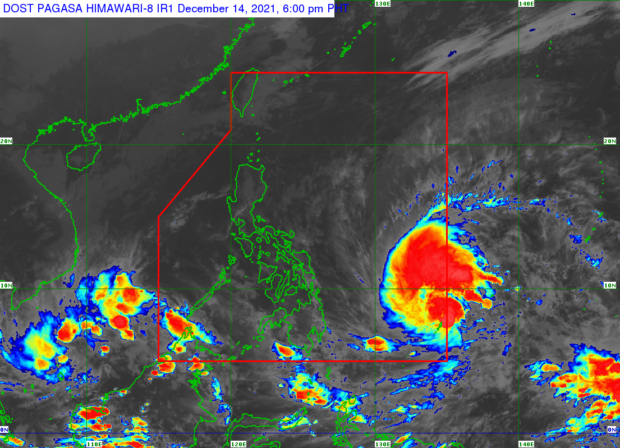 Pagasa: Eastern Visayas may be placed under Signal No.1 as early as Wednesday