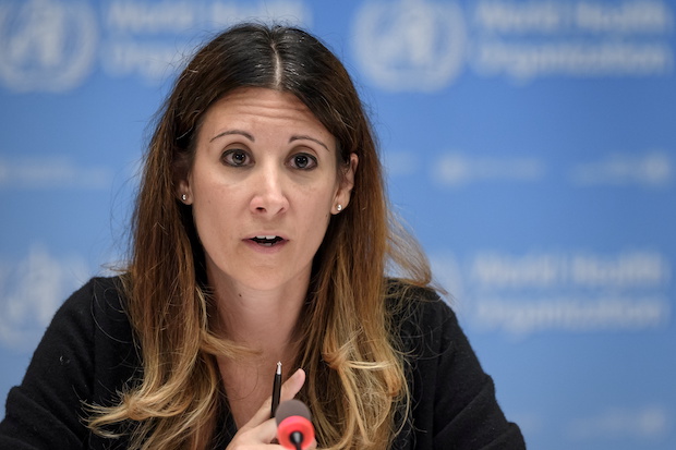 WHO Technical lead head COVID-19 Maria Van Kerkhove attends a news conference in Geneva