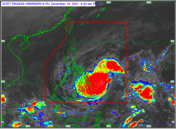 Typhoon Odette Intensifies Further; Signal No. 3 In 8 Vis-Min Areas ...