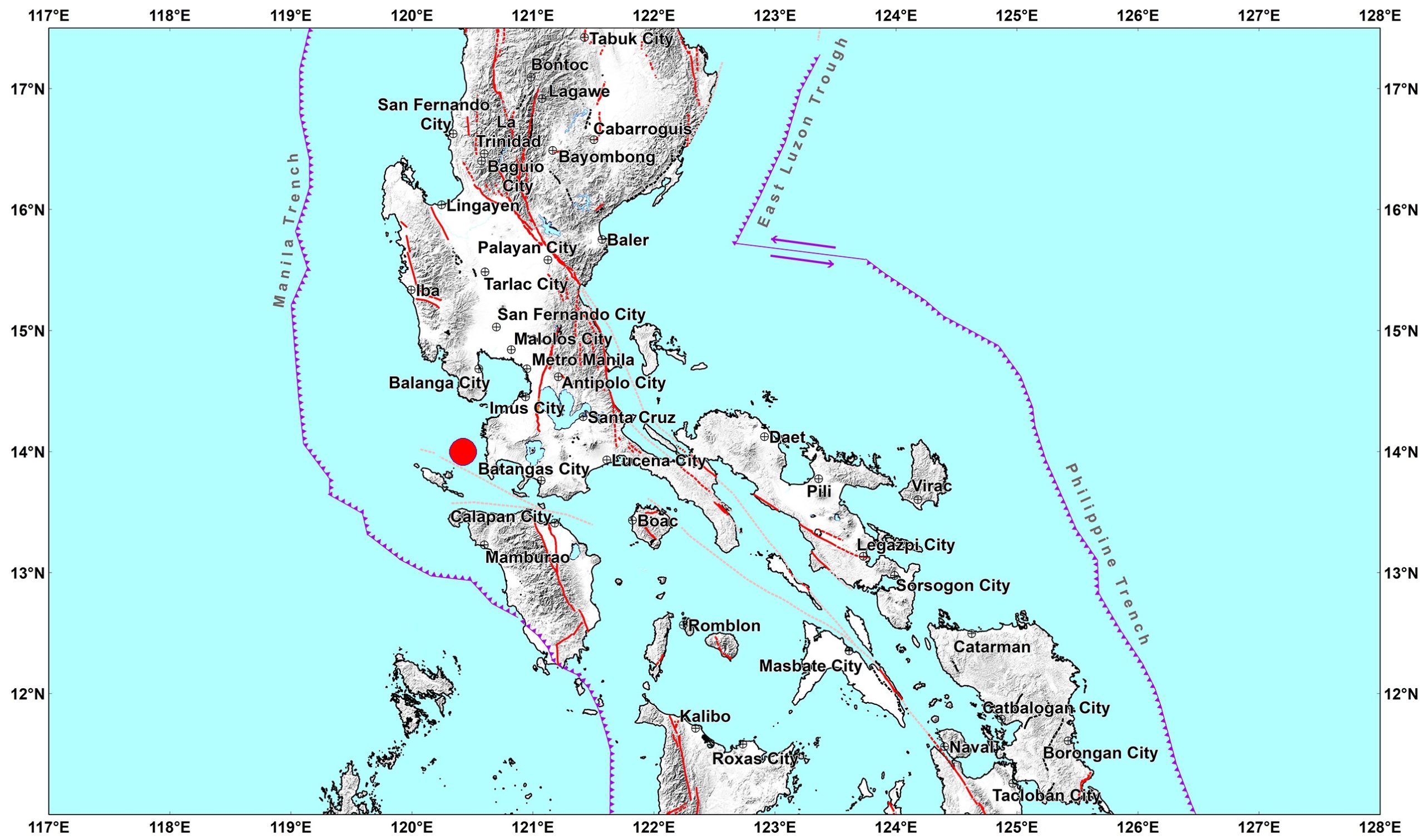Phivolcs earthquake quake batangas