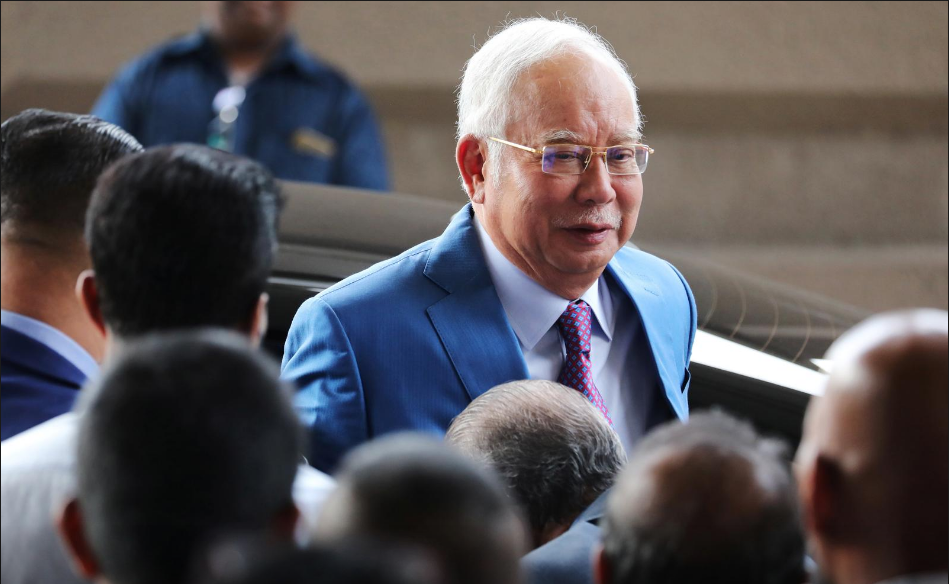 Former Malaysian Prime Minister Najib Razak arrives at Kuala Lumpur High Court in Kuala Lumpur, Malaysia