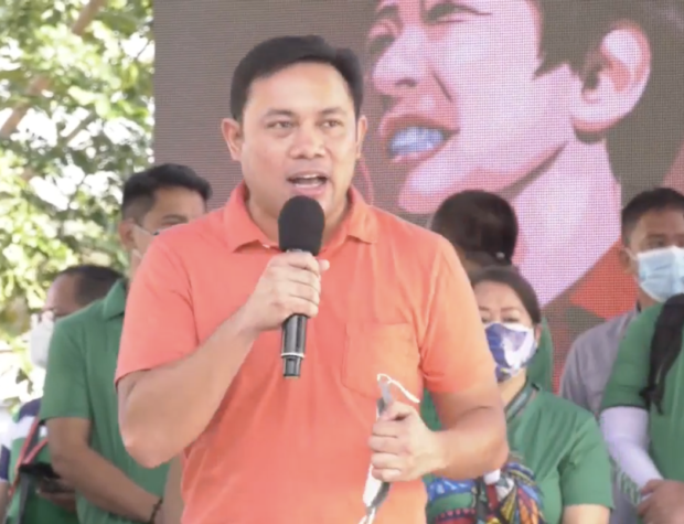Former DPWH Sec. Mark Villar during the BBM-Sara caravan in Bacoor, Cavite