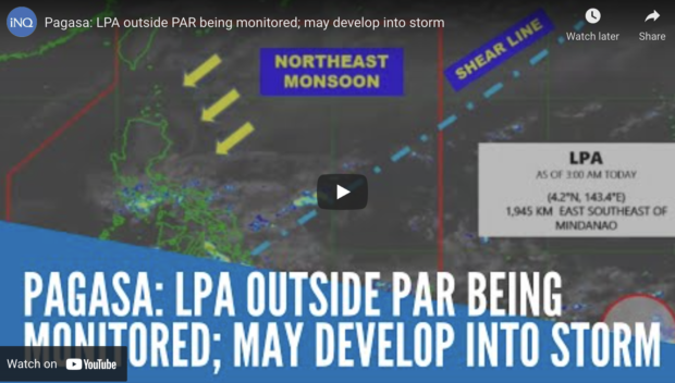 Pagasa: LPA Outside PAR Being Monitored; May Develop Into Storm ...