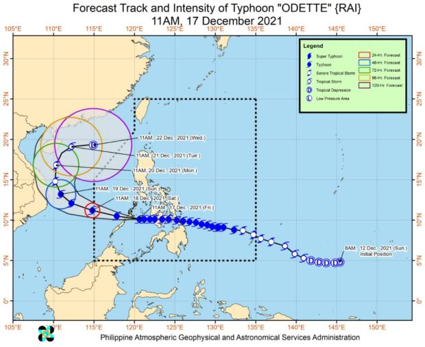 Typhoon Odette makes 9th landfall in Roxas municipality in Palawan – Pagasa