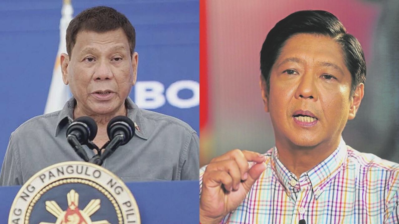 After criticizing presidential candidate Ferdinand “Bongbong” Marcos Jr. as a “weak leader” and a “spoiled child” in November, President Duterte appeared to be doing a volte-face and downplayed criticism of the former senator who is running with his daughter Davao City Mayor Sara Duterte.