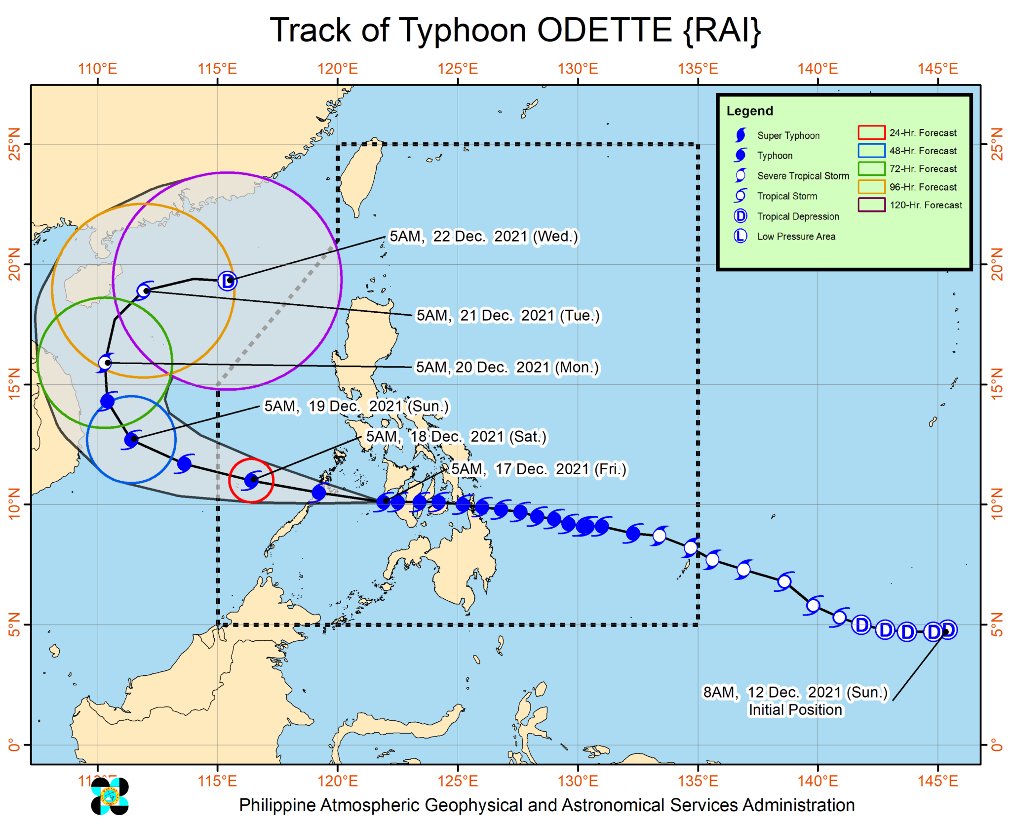 Typhoon Odette crosses Sulu Sea, to make landfall in Palawan | Inquirer ...