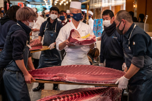 Japan tuna goes for $145,000 as pandemic dampens New Year auction