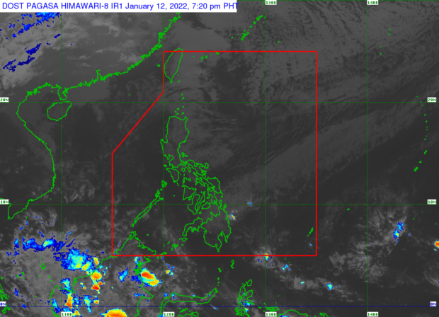 The northeast monsoon and the shear line will bring overcast skies and rain on Thursday in parts of Luzon and Mindanao, Eastern Visayas.