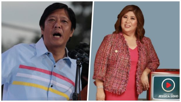 Bongbong insists Jessica Soho is ‘biased’ as she is ‘anti-Marcos’