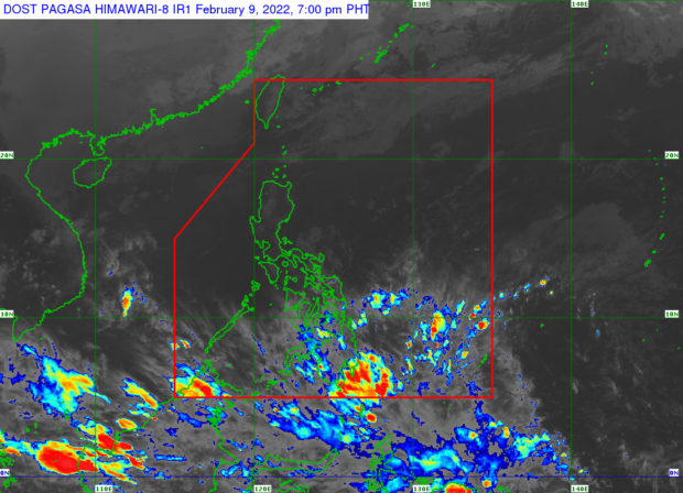 Overcast skies and rain will continue over Eastern Visayas, Caraga and Davao Regions on Thursday as well as Northern Luzon, said the Pagasa