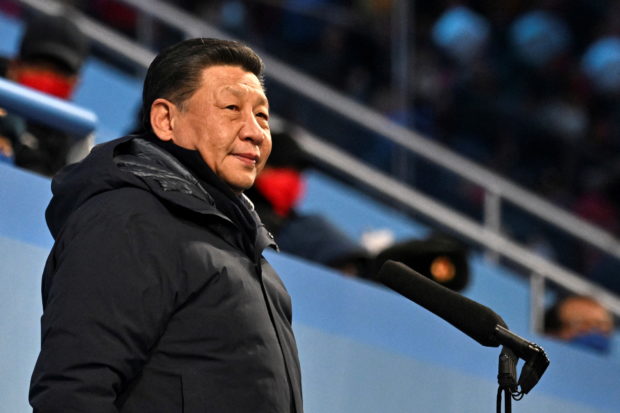 2022 Beijing Olympics - Opening Ceremony - National Stadium, Beijing, China - February 4, 2022.  Chinese President Xi Jinping during the opening ceremony.  Pool via REUTERS/Anthony Wallace