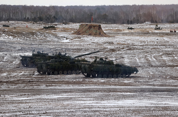 Photo for story: Russian forces at 70% of level needed for full Ukraine invasion – US officials