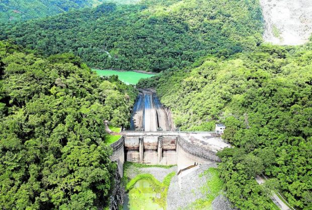 Spillway of Angat Dam in Norzagaray, Bulacan. STORY: Rains raise Angat’s water level by 5 meters