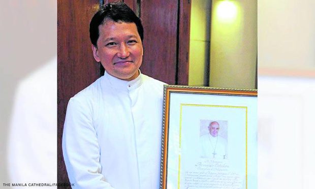 Photo of Monsignor Arnaldo Catalan for story: ‘Manila boy’ becomes 5th Filipino apostollic nuncio