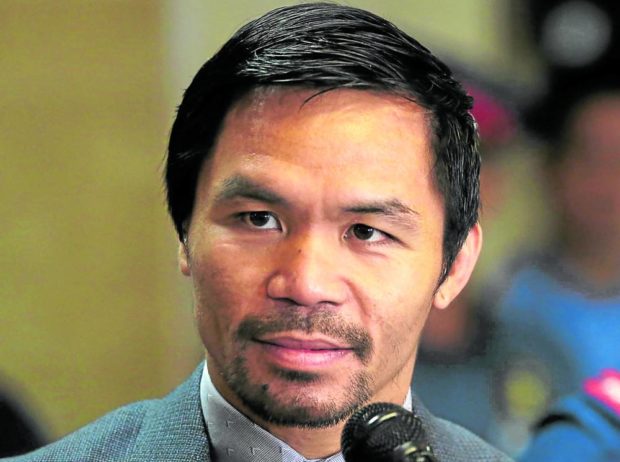 Sen. Manny Pacquiao, for story: Pacquiao pushes salary standardization for workers