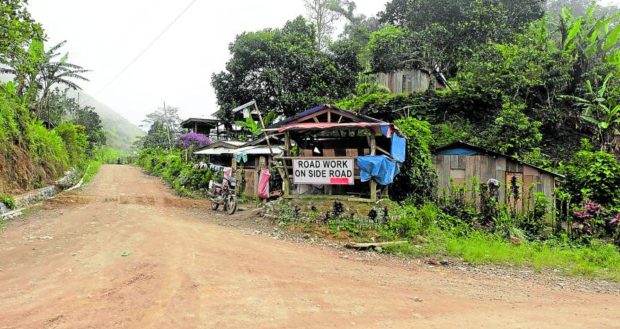 Photo of road leading to mine in South Cotabato, for story: Church leads protest vs lifting South Cotabato mining ban