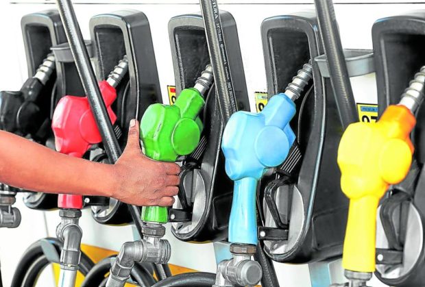 Fuel pumps stock photo. STORY: Pump prices of diesel, gasoline rising anew