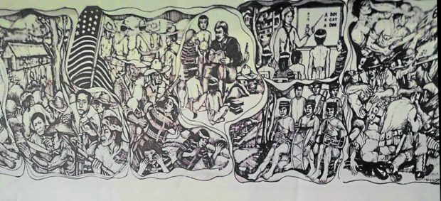 Pen and ink illustration by Ibaloy historian Geoffrey Carantes, for story: Ibaloy keep history, heritage alive