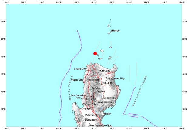 Cagayan quake, Graphics from Phivolcs