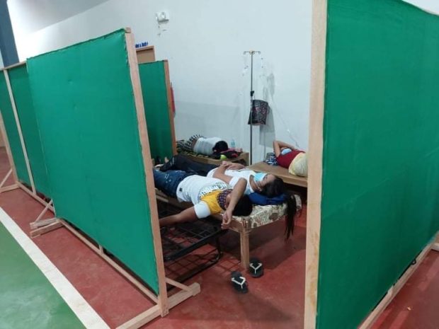 Caraga town makeshift hospital for patietns of diarrhea outbreak