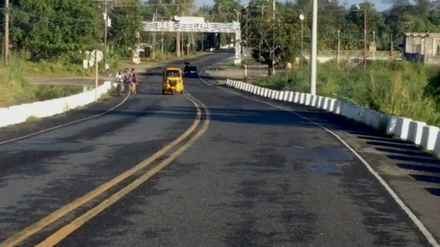 Road in San Felipe town in Zambales