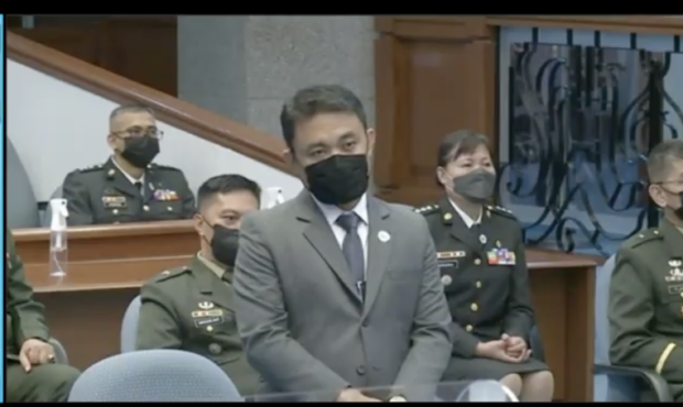CSC Commissioner Ryan Alvin Rivera Acosta. Screenshot from Senate livestream
