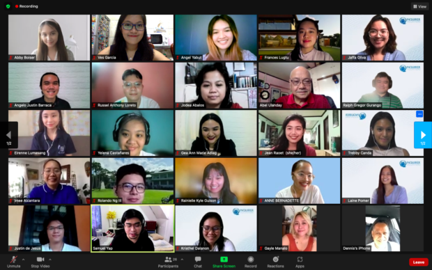 Inquirer Volunteers who attended the video meeting via Zoom