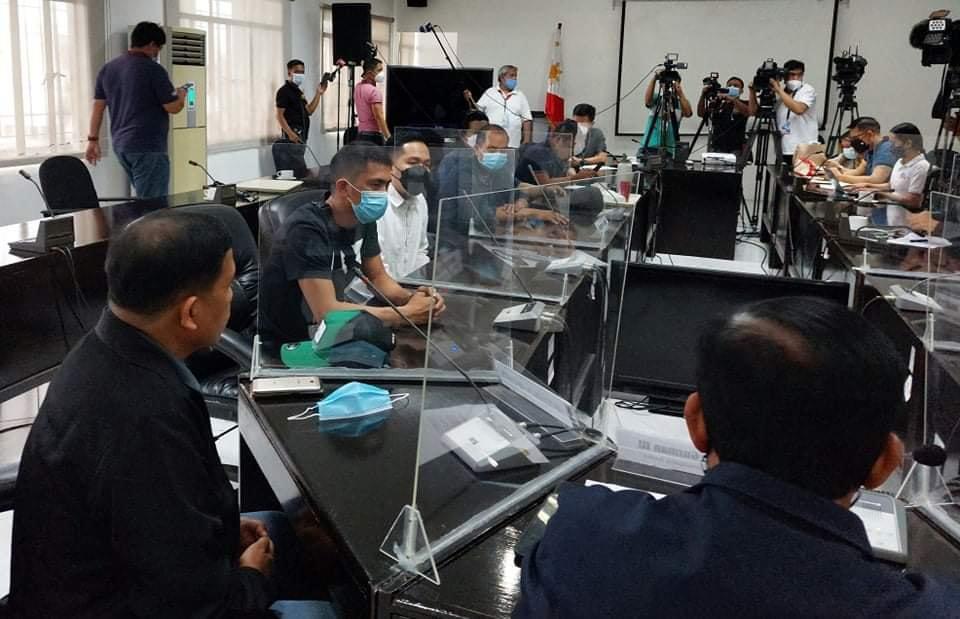 NBI presented to the media the man who voluntary went to their office to disown the Tiktok account that mentioned of supposed tnreat to assassinate presidential candidate Bongbong Marcos. Photo from NBI tiktok kill plot marcos