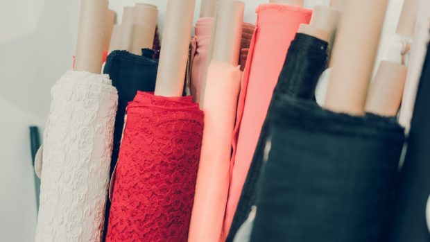 Stock photo of fabrics, for story: UK sew-it-yourself enthusiasts now make their own clothes