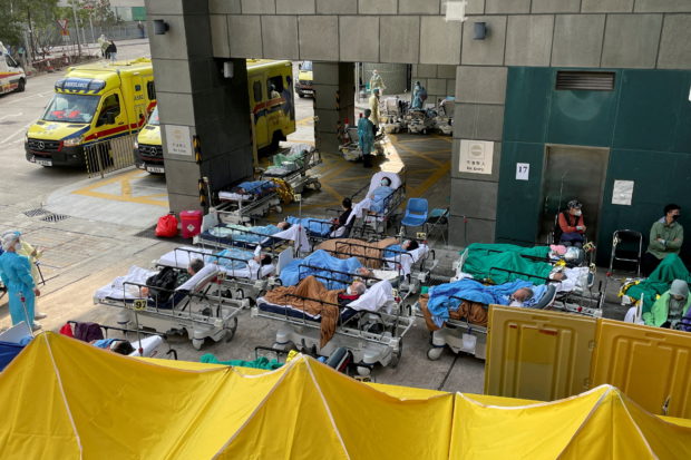 Hong Kong COVID-19 patients, for story: Hong Kong vows aid for OFWs with COVID-19 – PH consulate