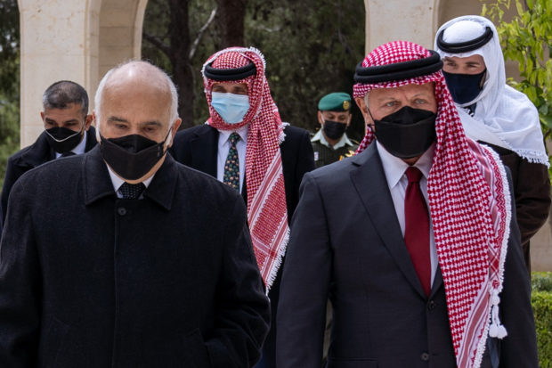 Jordan's King Abdullah II and Prince Hamzah